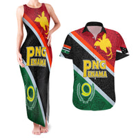 Personalised Penama and Papua New Guinea Day Couples Matching Tank Maxi Dress and Hawaiian Shirt Emblem Mix Style LT7 Colorful - Polynesian Pride