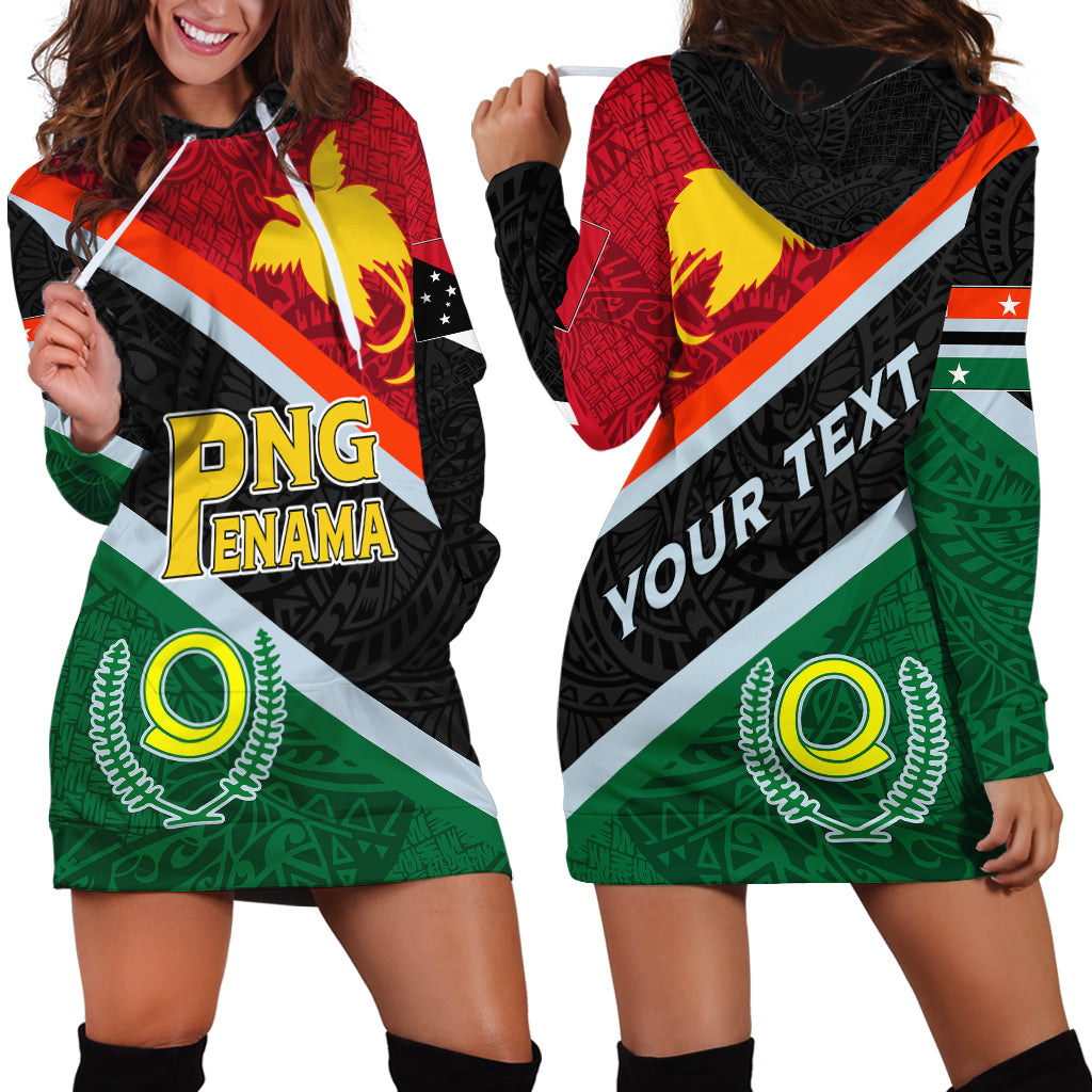 Personalised Penama and Papua New Guinea Day Hoodie Dress Emblem Mix Style LT7 - Polynesian Pride