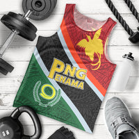 Personalised Penama and Papua New Guinea Day Men Tank Top Emblem Mix Style LT7 Colorful - Polynesian Pride