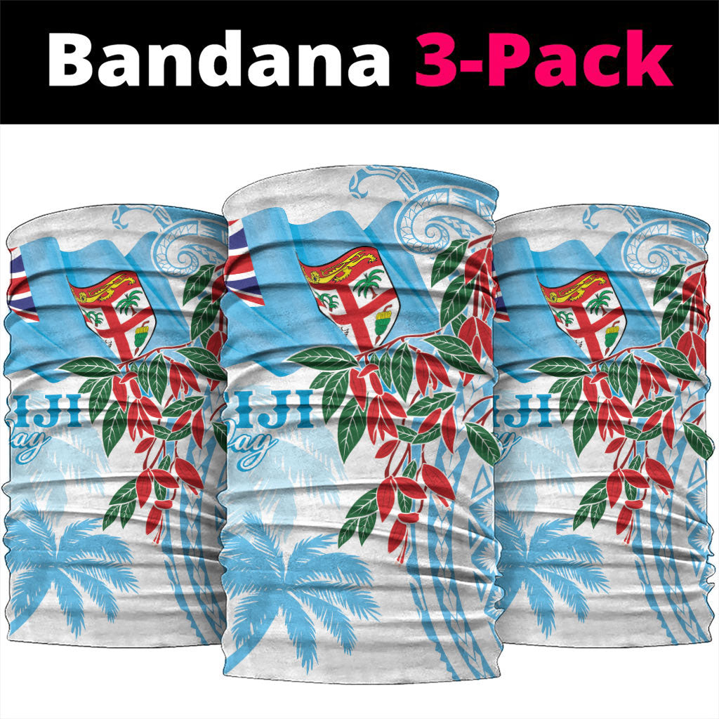 Bula Fiji Day Tagimaucia Palms Neck Gaiter Toso Mai Viti