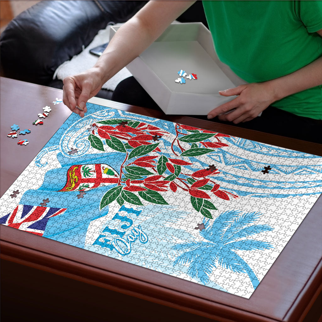 Bula Fiji Day Tagimaucia Palms Puzzle Toso Mai Viti LT7 - Polynesian Pride