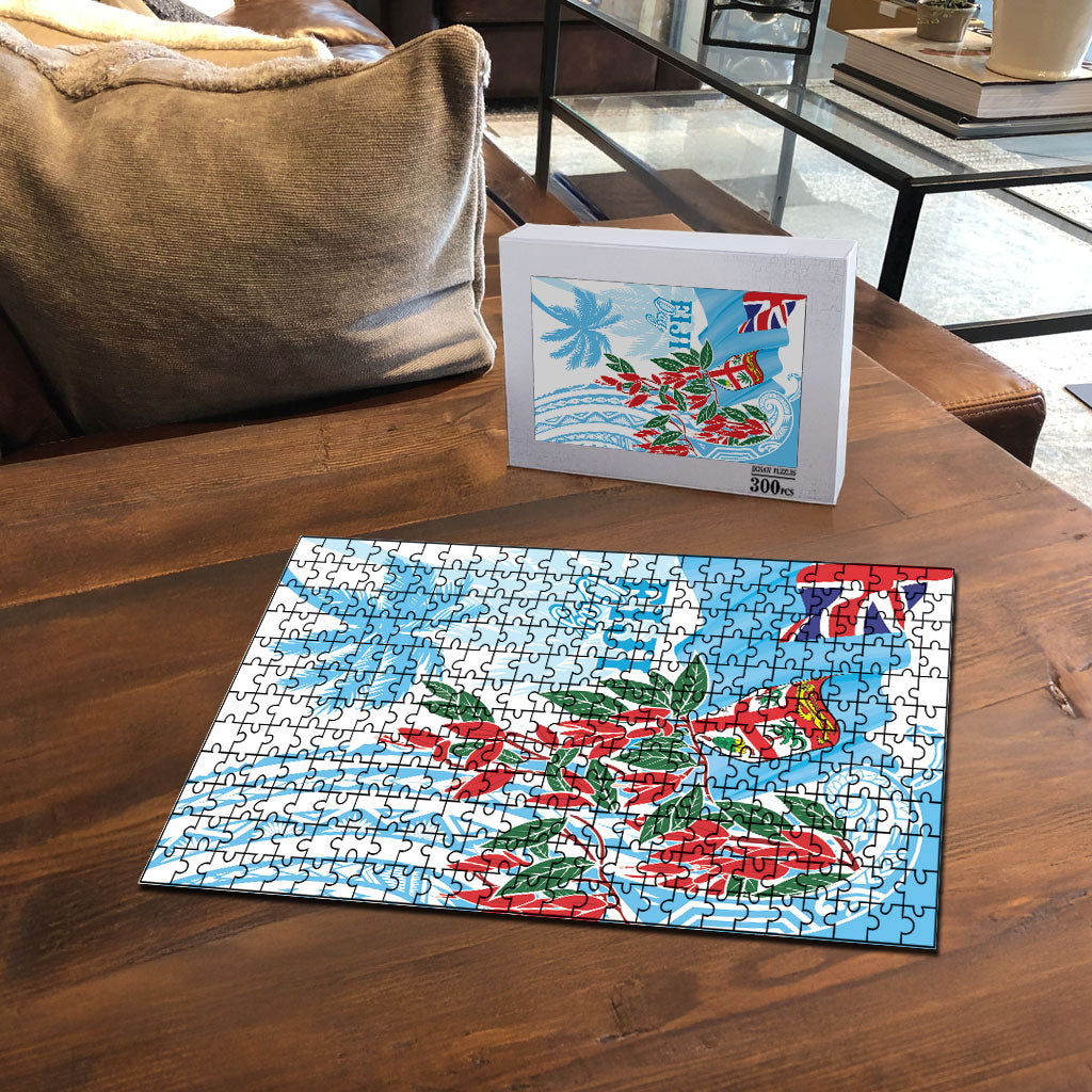 Bula Fiji Day Tagimaucia Palms Puzzle Toso Mai Viti LT7 - Polynesian Pride