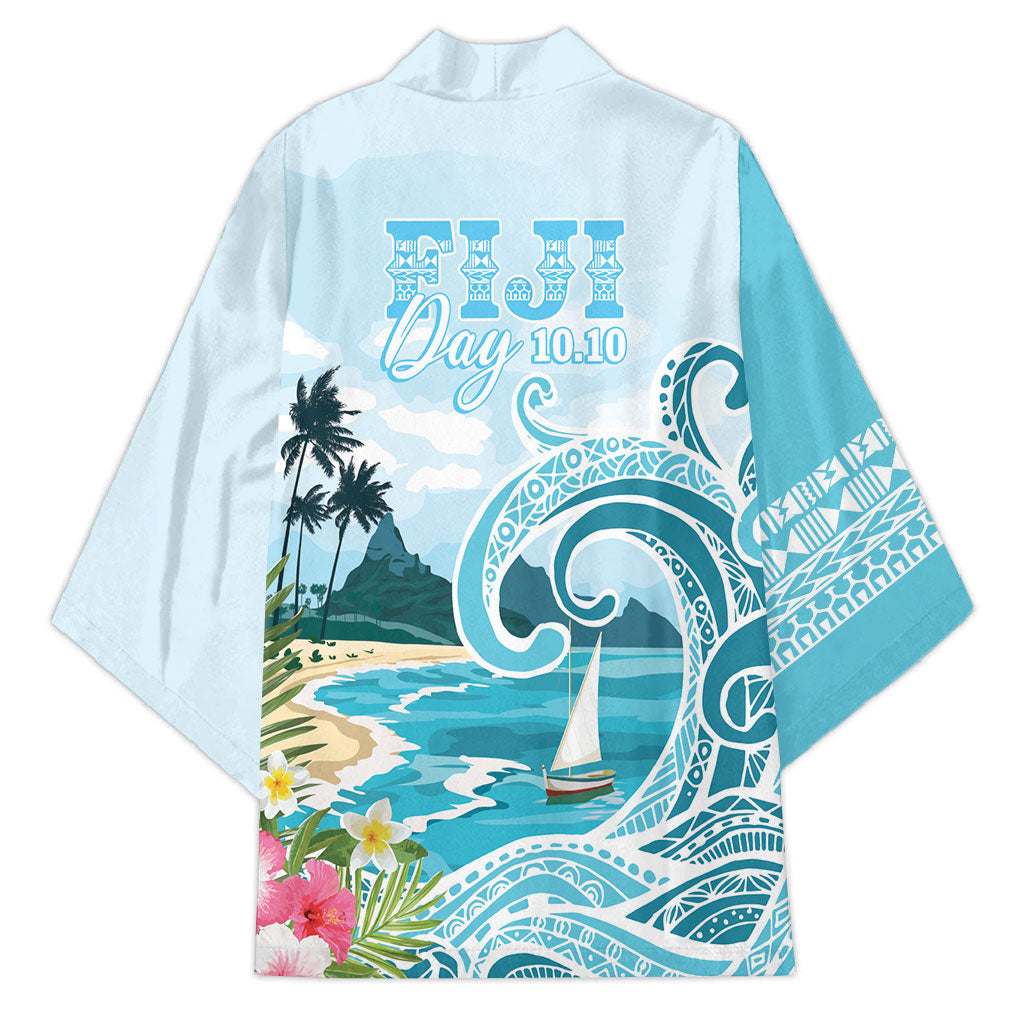 Bula Fiji Seascape Kimono Fiji Day - Islands Heritage LT7 - Polynesian Pride