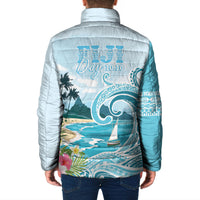 Bula Fiji Seascape Padded Jacket Fiji Day - Islands Heritage LT7 - Polynesian Pride