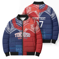 TokoUso Tonga Samoa Brothers Forever Custom Bomber Puffer Jacket Ulafala and Heilala Unity LT7 - Polynesian Pride