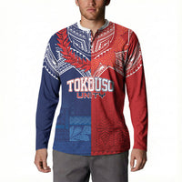 TokoUso Tonga Samoa Brothers Forever Custom Button Sweatshirt Ulafala and Heilala Unity LT7 - Polynesian Pride