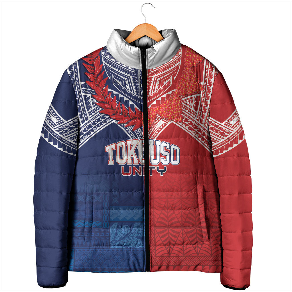 TokoUso Tonga Samoa Brothers Forever Custom Padded Jacket Ulafala and Heilala Unity LT7 - Polynesian Pride