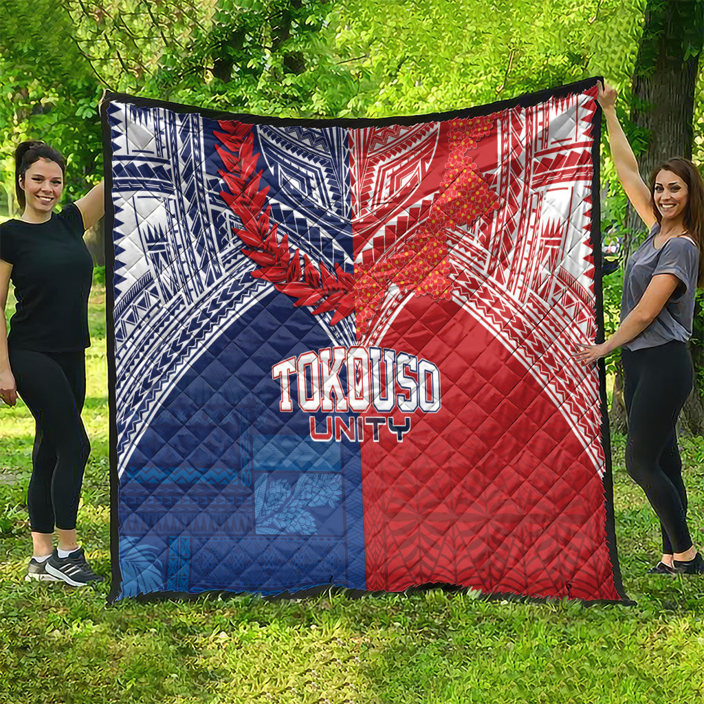 TokoUso Tonga Samoa Brothers Forever Quilt Ulafala and Heilala Unity LT7 - Polynesian Pride