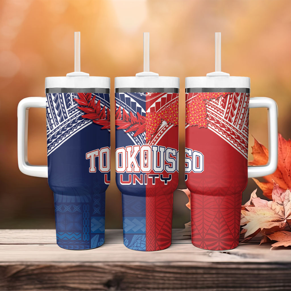 TokoUso Tonga Samoa Brothers Forever Tumbler With Handle Ulafala and Heilala Unity LT7 - Polynesian Pride