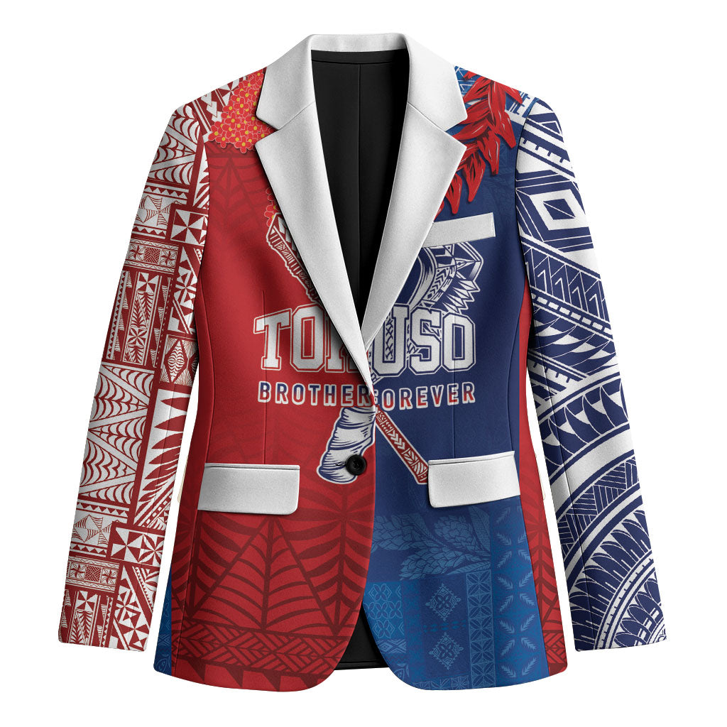 TokoUso Custom Tonga and Samoa Blazer Warriors War Clubs