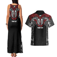 Aotearoa Maori Personalized Couples Matching Tank Maxi Dress and Hawaiian Shirt Toitu Te Tiriti Ake! Ake! Ake! LT7 - Polynesian Pride