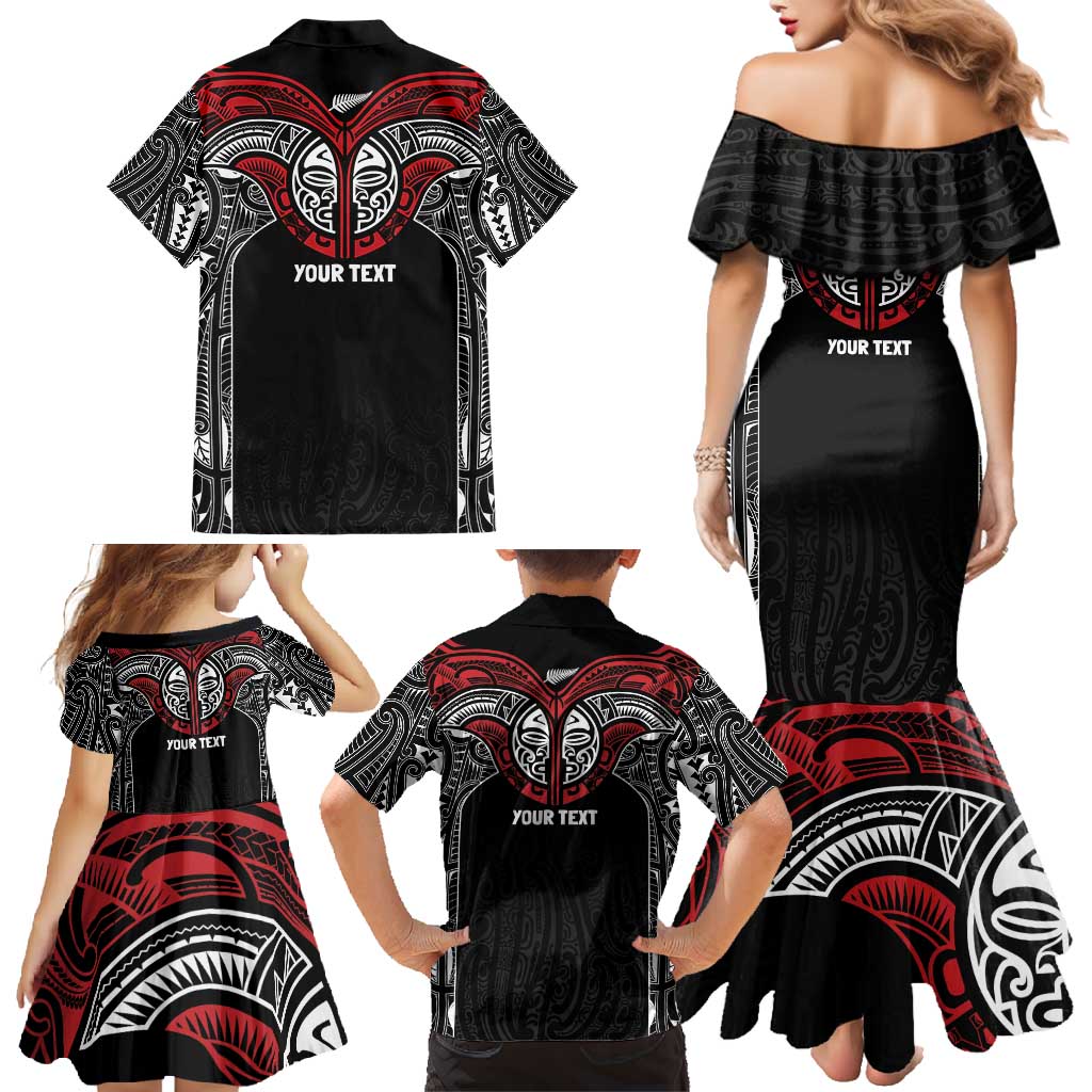 Aotearoa Maori Personalized Family Matching Mermaid Dress and Hawaiian Shirt Toitu Te Tiriti Ake! Ake! Ake! LT7 - Polynesian Pride