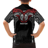 Aotearoa Maori Personalized Family Matching Off Shoulder Short Dress and Hawaiian Shirt Toitu Te Tiriti Ake! Ake! Ake! LT7 - Polynesian Pride