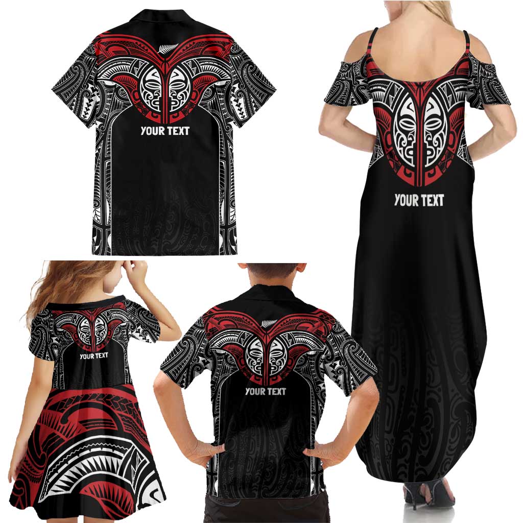 Aotearoa Maori Personalized Family Matching Summer Maxi Dress and Hawaiian Shirt Toitu Te Tiriti Ake! Ake! Ake! LT7 - Polynesian Pride