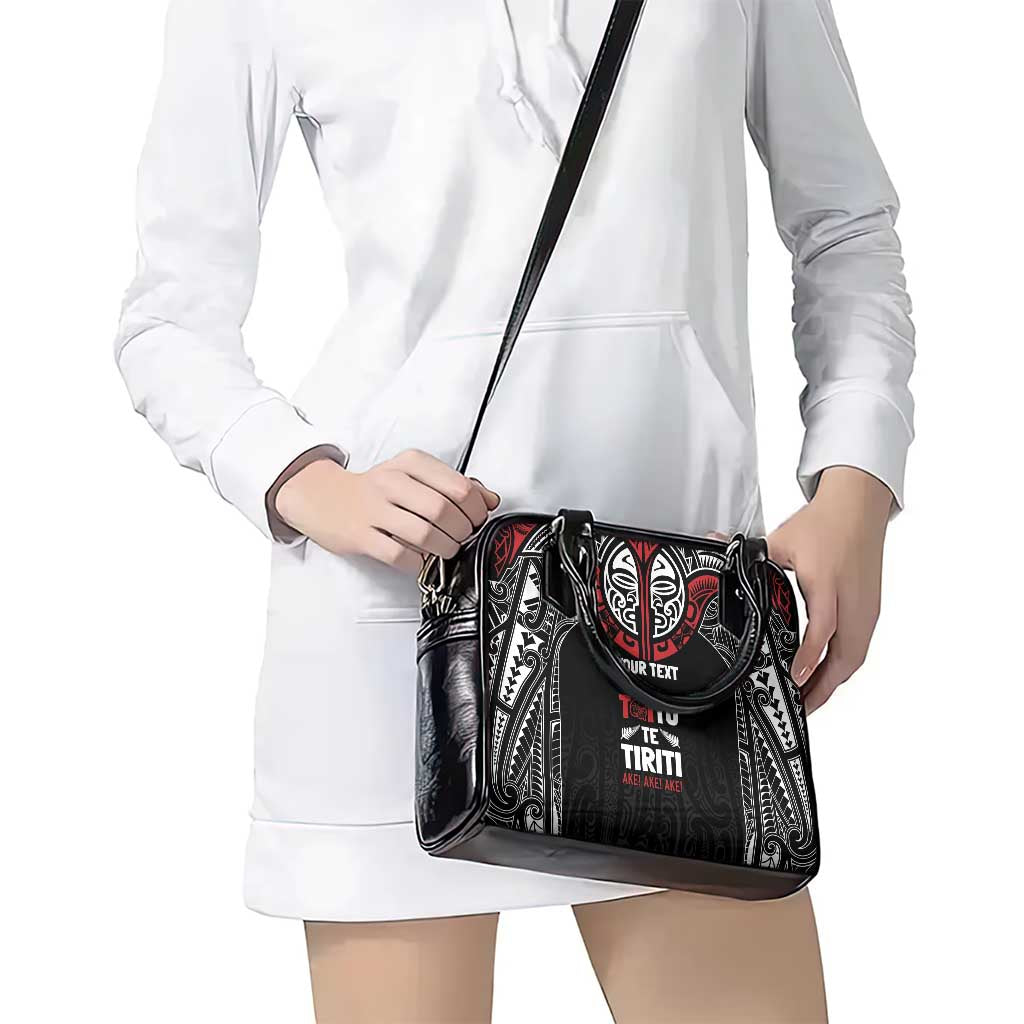 Aotearoa Maori Personalized Shoulder Handbag Toitu Te Tiriti Ake! Ake! Ake!