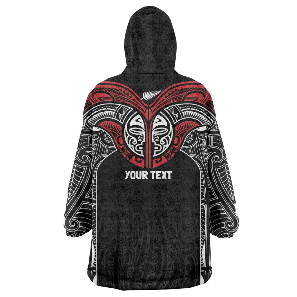 Aotearoa Maori Personalized Wearable Blanket Hoodie Toitu Te Tiriti Ake! Ake! Ake!
