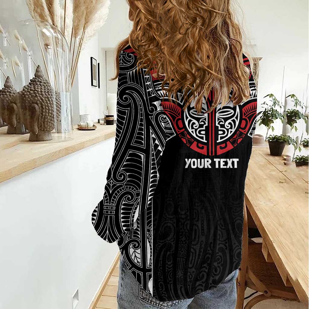 Aotearoa Maori Personalized Women Casual Shirt Toitu Te Tiriti Ake! Ake! Ake! LT7 - Polynesian Pride