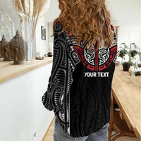 Aotearoa Maori Personalized Women Casual Shirt Toitu Te Tiriti Ake! Ake! Ake! LT7 - Polynesian Pride