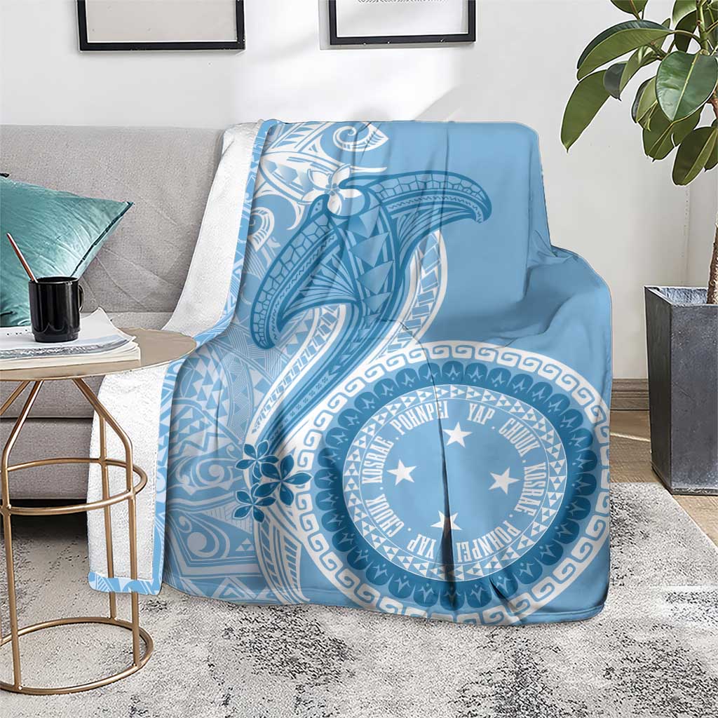 Micronesia FSM Blanket Shark and Manta Classic Style