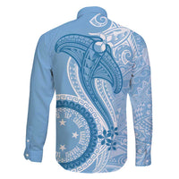 Micronesia FSM Family Matching Mermaid Dress and Hawaiian Shirt Shark and Manta Classic Style LT7 - Polynesian Pride