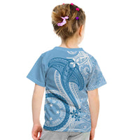Micronesia FSM Kid T Shirt Shark and Manta Classic Style LT7 - Polynesian Pride