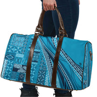 Pasifika Women's Day - Samoa Siapo Malu Tattoo Inspired Travel Bag Turquoise