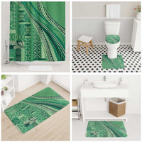 Pasifika Women's Day - Samoa Siapo Malu Tattoo Inspired Bathroom Set Jade