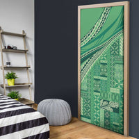 Pasifika Women's Day - Samoa Siapo Malu Tattoo Inspired Door Cover Jade