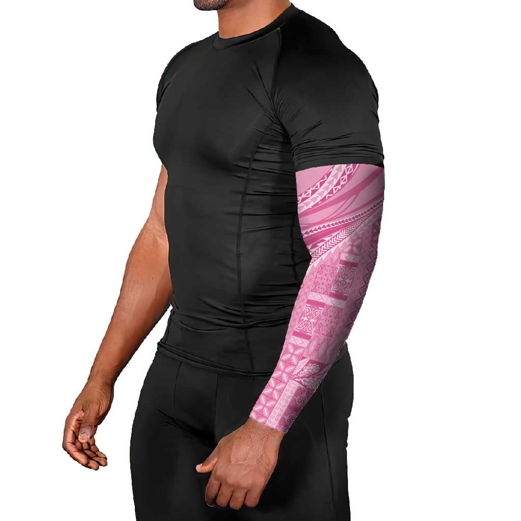 Pasifika Women's Day - Samoa Siapo Malu Tattoo Inspired Arm Sleeves Pink