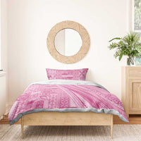 Pasifika Women's Day - Samoa Siapo Malu Tattoo Inspired Bedding Set Pink