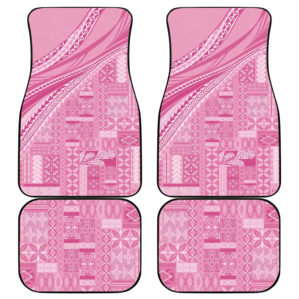 Pasifika Women's Day - Samoa Siapo Malu Tattoo Inspired Car Mats Pink