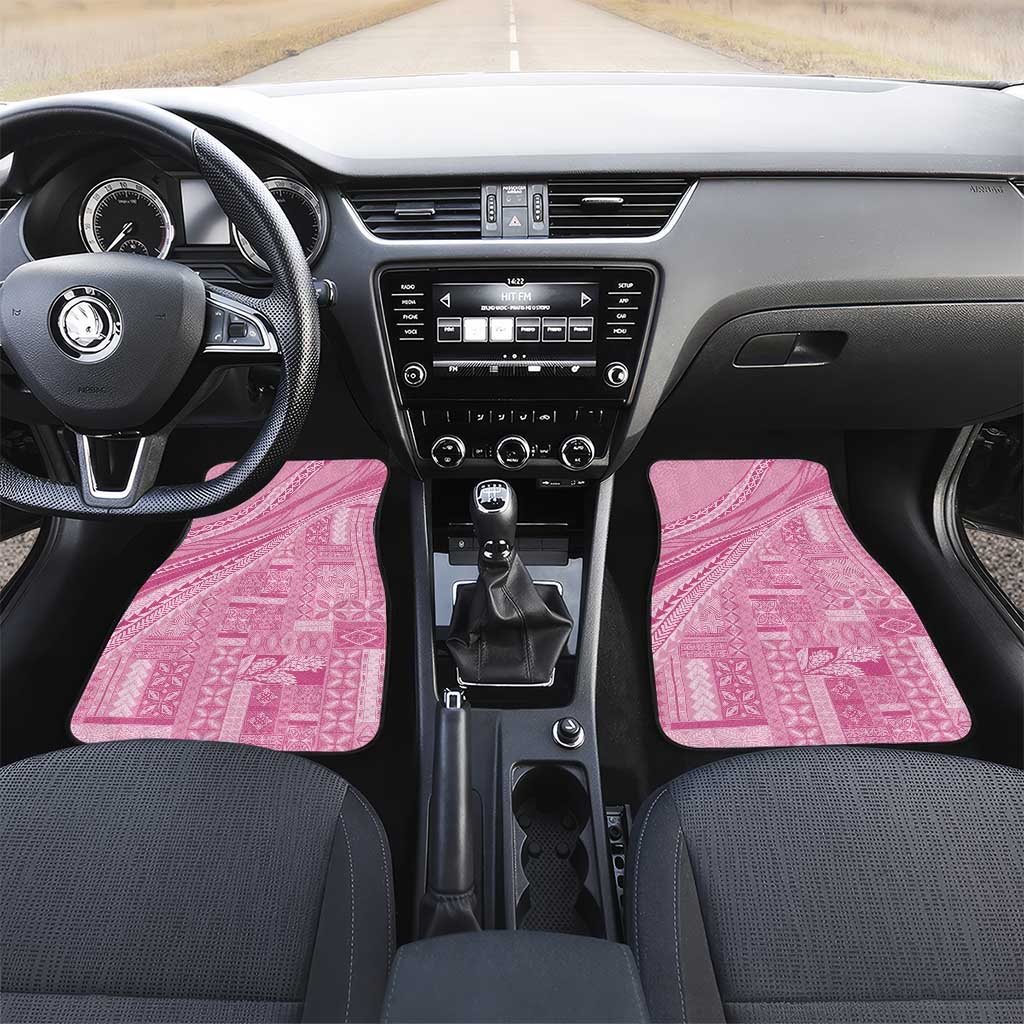 Pasifika Women's Day - Samoa Siapo Malu Tattoo Inspired Car Mats Pink