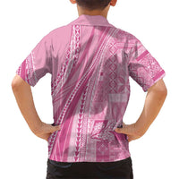 Pasifika Women's Day - Samoa Siapo Malu Tattoo Inspired Family Matching Puletasi and Hawaiian Shirt Pink LT7 - Polynesian Pride