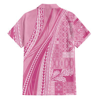 Pasifika Women's Day - Samoa Siapo Malu Tattoo Inspired Family Matching Puletasi and Hawaiian Shirt Pink LT7 - Polynesian Pride