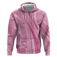 Pasifika Women's Day - Samoa Siapo Malu Tattoo Inspired Hoodie Pink