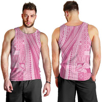 Pasifika Women's Day - Samoa Siapo Malu Tattoo Inspired Men Tank Top Pink