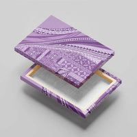 Pasifika Women's Day - Samoa Siapo Malu Tattoo Inspired Canvas Wall Art Lavender