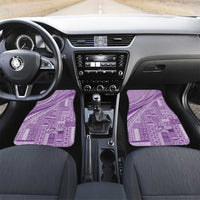 Pasifika Women's Day - Samoa Siapo Malu Tattoo Inspired Car Mats Lavender