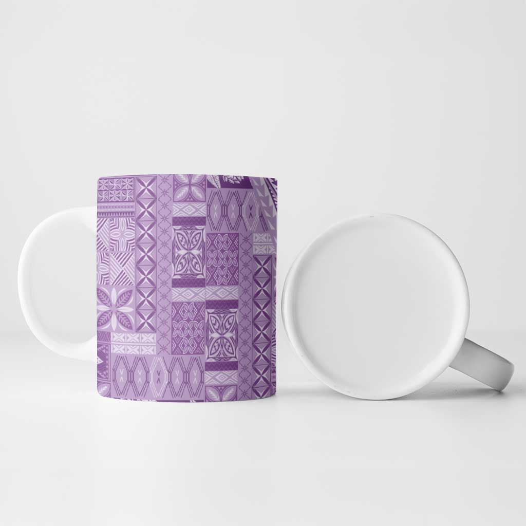 Pasifika Women's Day - Samoa Siapo Malu Tattoo Inspired Ceramic Mug Lavender