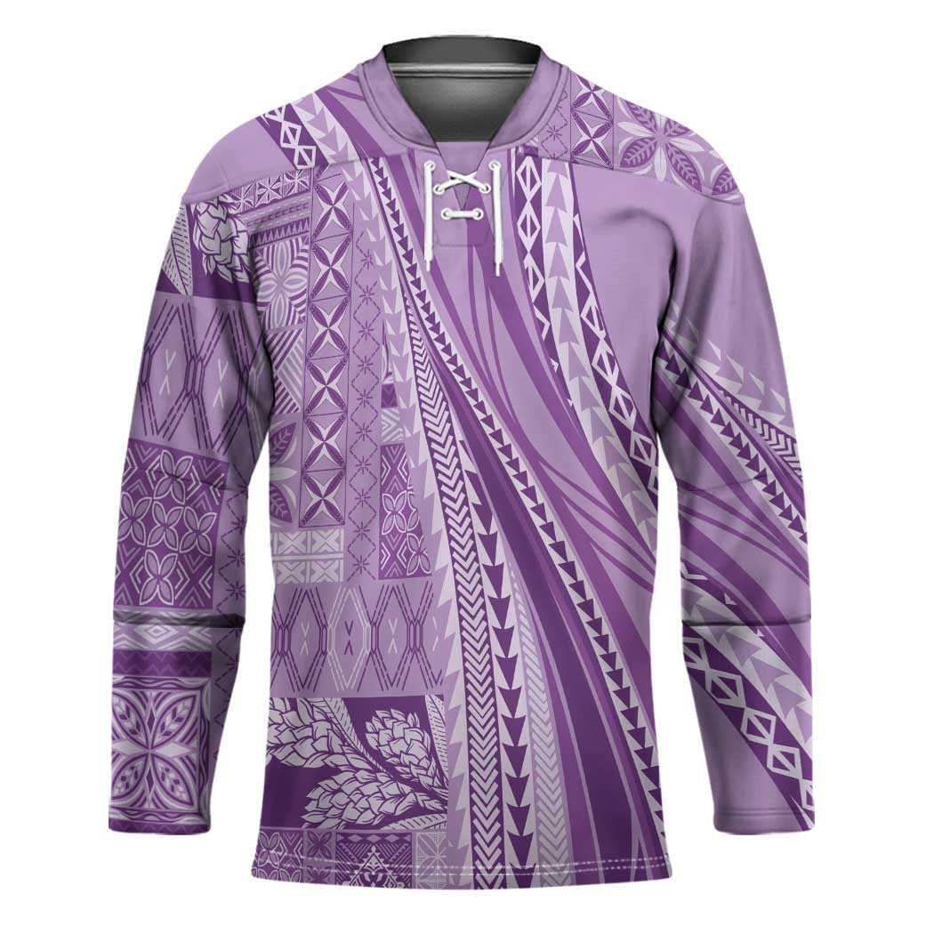 Pasifika Women's Day - Samoa Siapo Malu Tattoo Inspired Hockey Jersey Lavender