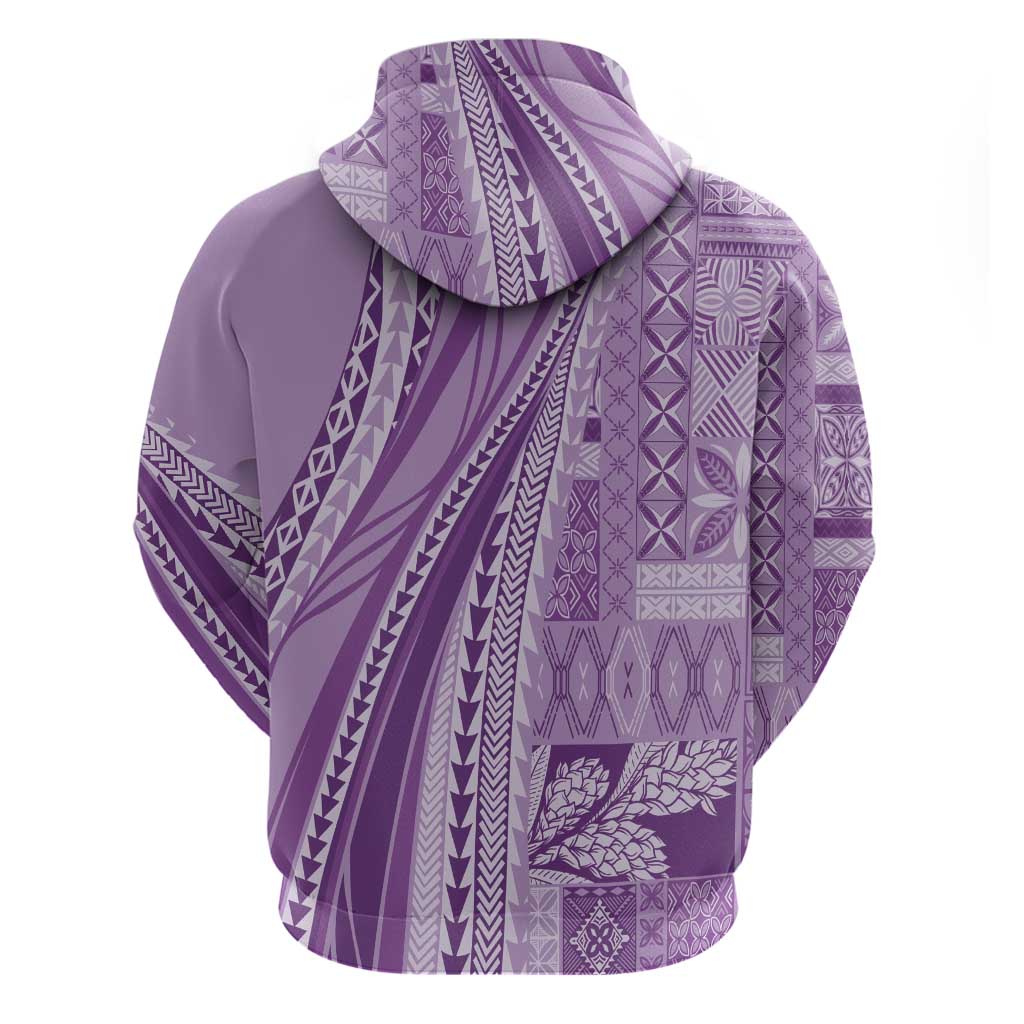 Pasifika Women's Day - Samoa Siapo Malu Tattoo Inspired Hoodie Lavender