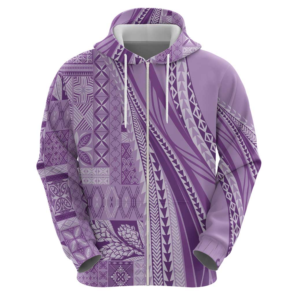 Pasifika Women's Day - Samoa Siapo Malu Tattoo Inspired Hoodie Lavender