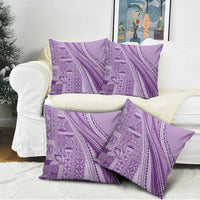 Pasifika Women's Day - Samoa Siapo Malu Tattoo Inspired Pillow Cover Lavender