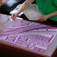 Pasifika Women's Day - Samoa Siapo Malu Tattoo Inspired Puzzle Lavender