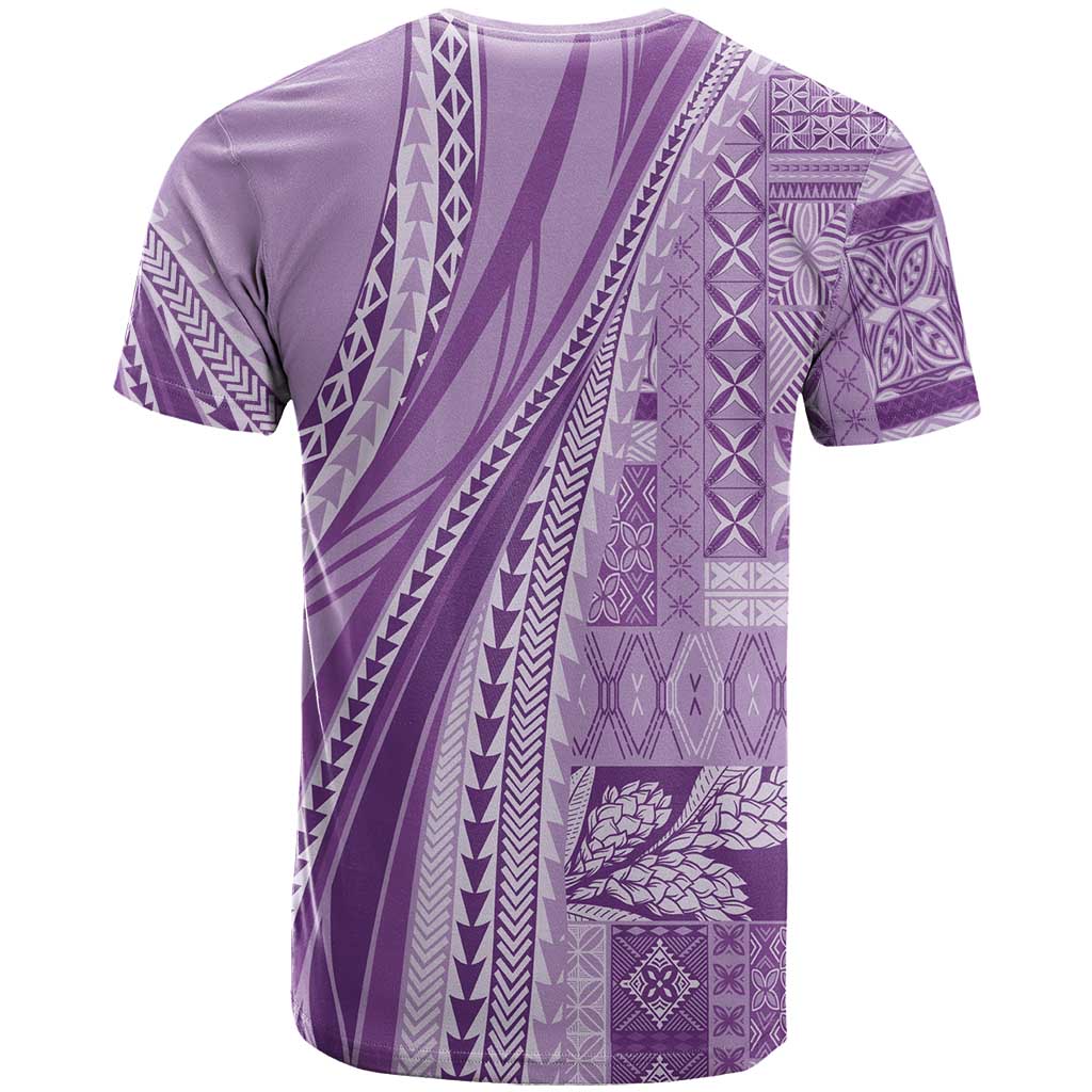 Pasifika Women's Day - Samoa Siapo Malu Tattoo Inspired T Shirt Lavender