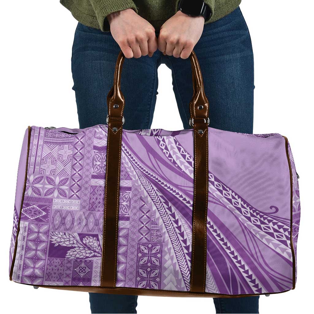Pasifika Women's Day - Samoa Siapo Malu Tattoo Inspired Travel Bag Lavender