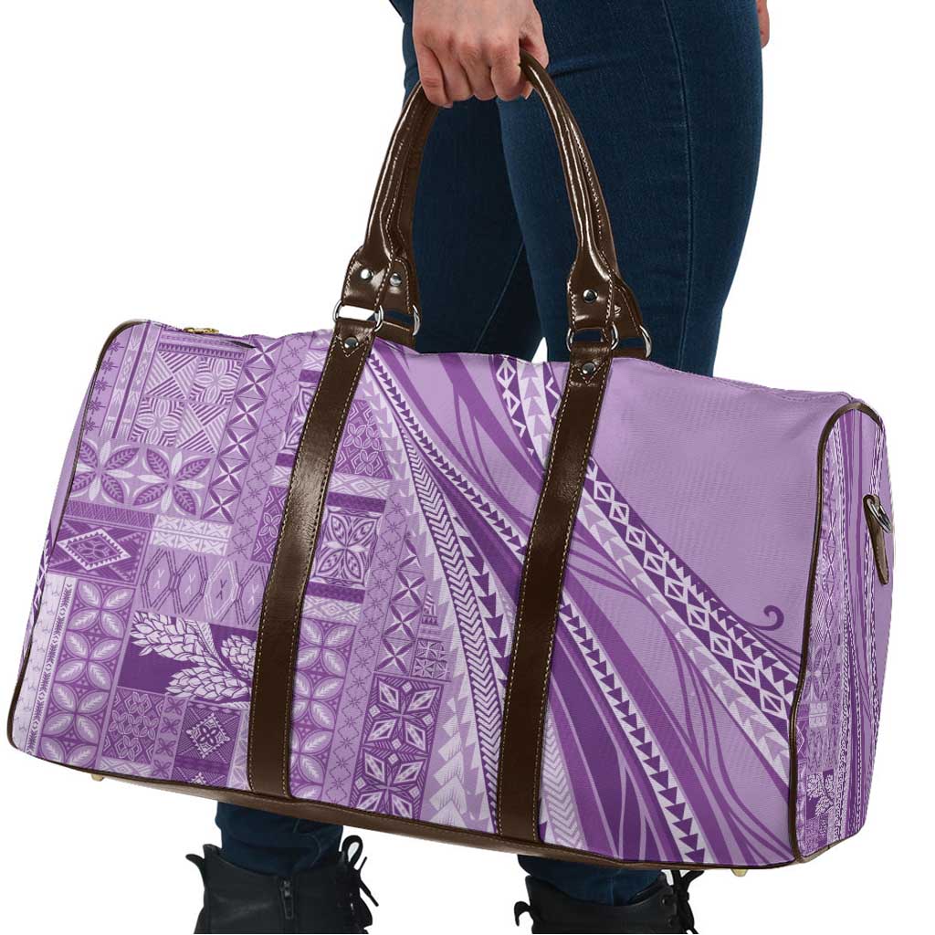 Pasifika Women's Day - Samoa Siapo Malu Tattoo Inspired Travel Bag Lavender