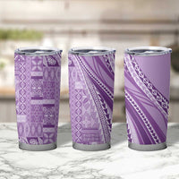 Pasifika Women's Day - Samoa Siapo Malu Tattoo Inspired Tumbler Cup Lavender