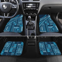 Pasifika Women's Day - Samoa Siapo Malu Tattoo Inspired Car Mats Navy Blue