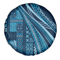 Pasifika Women's Day - Samoa Siapo Malu Tattoo Inspired Spare Tire Cover Navy Blue LT7 - Polynesian Pride